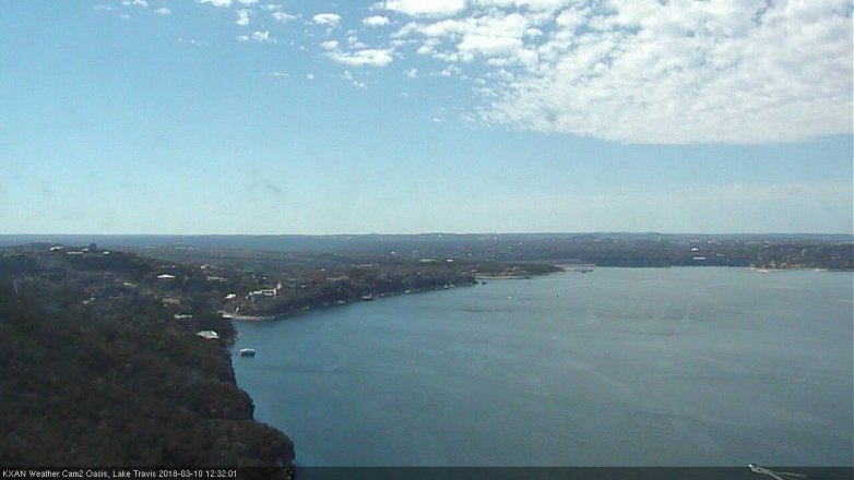 Lake Travis webcam, March 10, 2018 11:40 AM CT