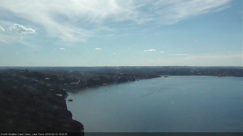 Lake Travis webcam, March 10, 2018 2:15 PM CT