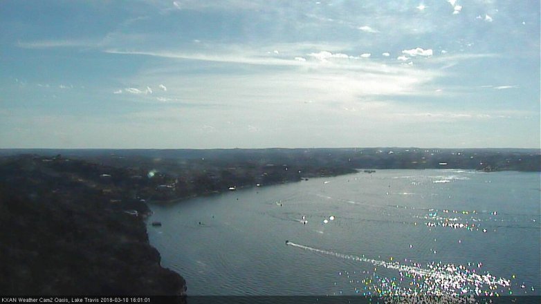 Lake Travis webcam, March 10, 2018 3:30 PM CT