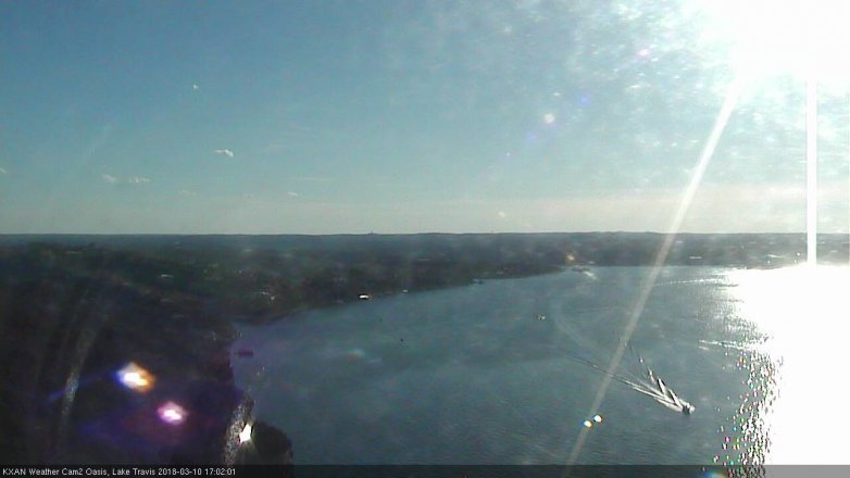Lake Travis webcam, March 10, 2018 4:25 PM CT