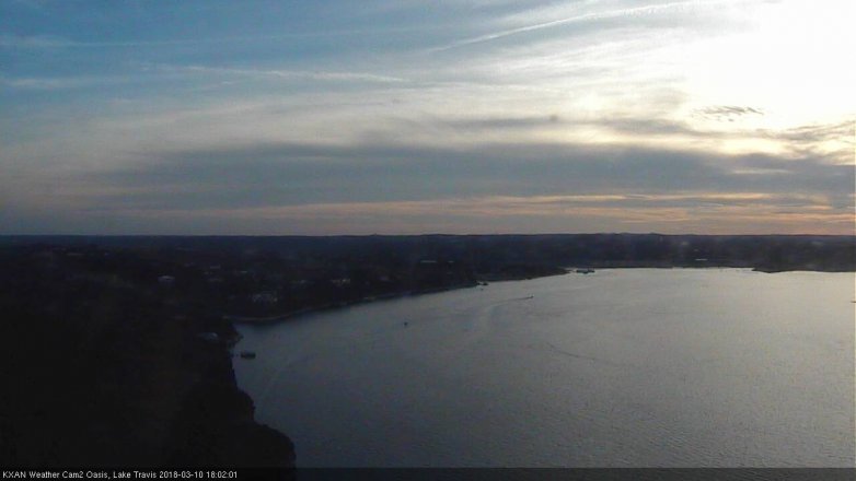 Lake Travis webcam, March 10, 2018 5:05 PM CT