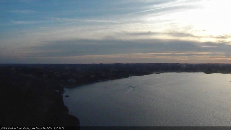 Lake Travis webcam, March 10, 2018 5:25 PM CT