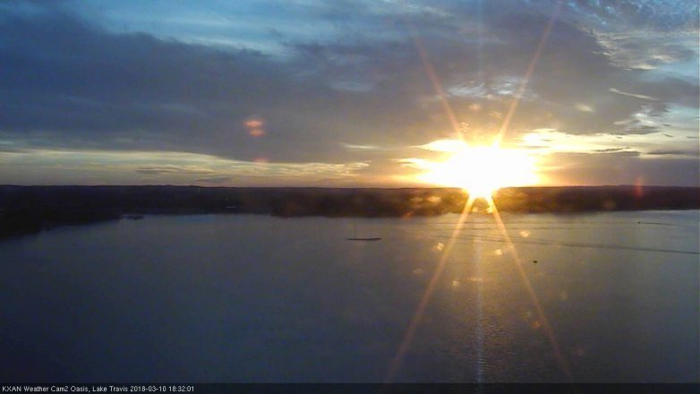 Lake Travis webcam, March 10, 2018 5:35 PM CT