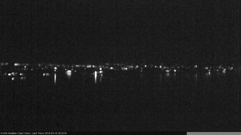 Lake Travis webcam, March 10, 2018 7:35 PM CT