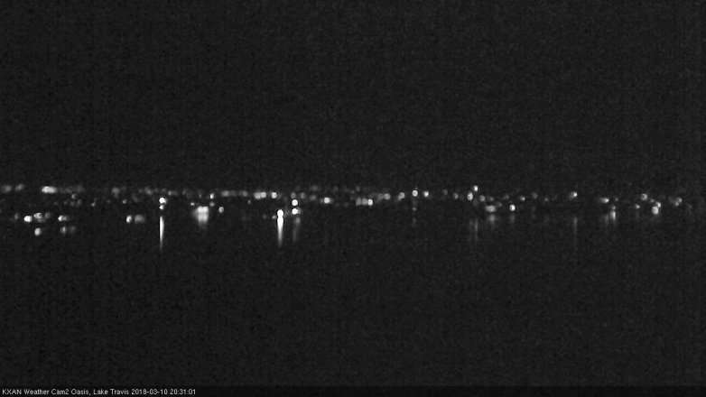 Lake Travis webcam, March 10, 2018 7:55 PM CT