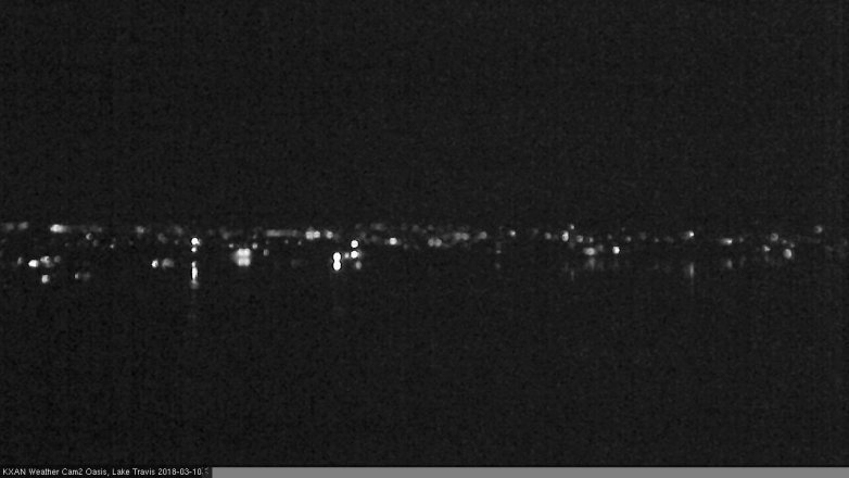 Lake Travis webcam, March 10, 2018 8:45 PM CT