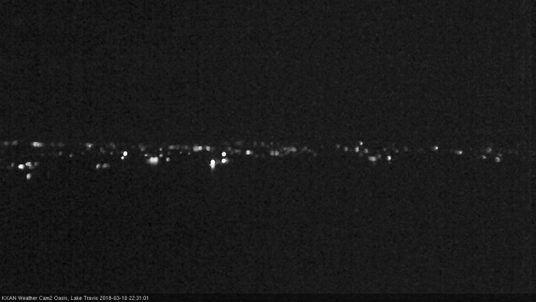 Lake Travis webcam, March 10, 2018 9:40 PM CT
