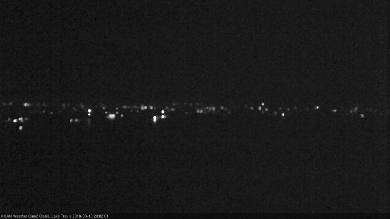 Lake Travis webcam, March 10, 2018 10:20 PM CT