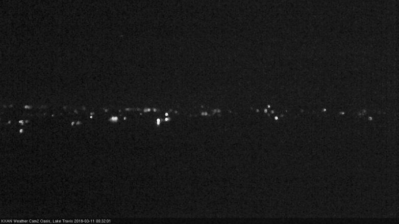 Lake Travis webcam, March 10, 2018 11:45 PM CT
