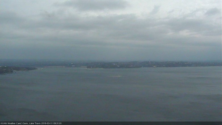Lake Travis webcam, March 11, 2018 9:00 AM CT