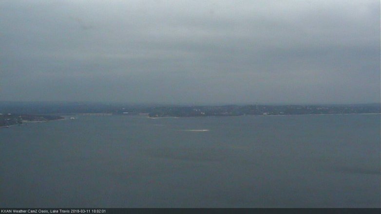 Lake Travis webcam, March 11, 2018 9:15 AM CT