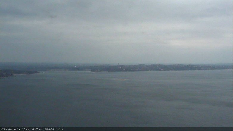 Lake Travis webcam, March 11, 2018 9:45 AM CT