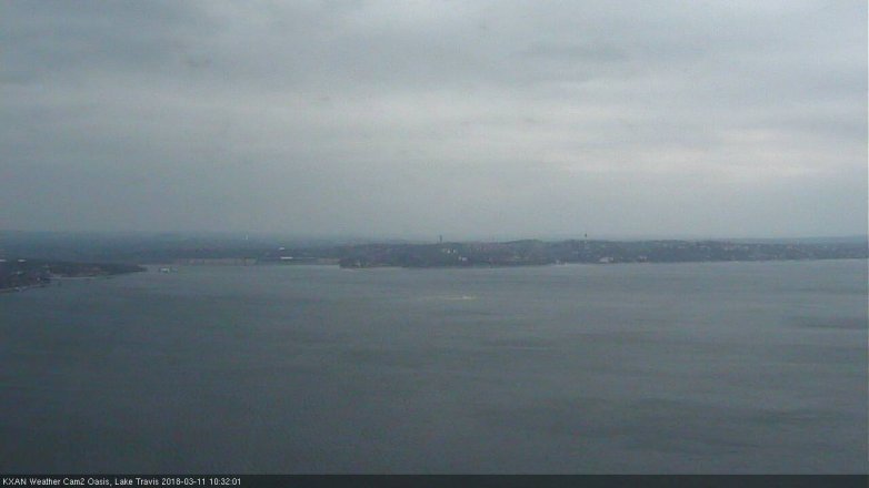 Lake Travis webcam, March 11, 2018 9:50 AM CT