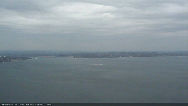 Lake Travis webcam, March 11, 2018 10:05 AM CT