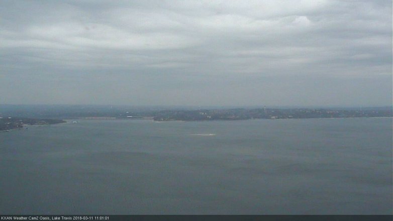 Lake Travis webcam, March 11, 2018 10:10 AM CT