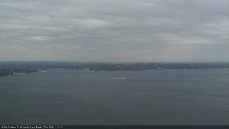 Lake Travis webcam, March 11, 2018 11:00 AM CT