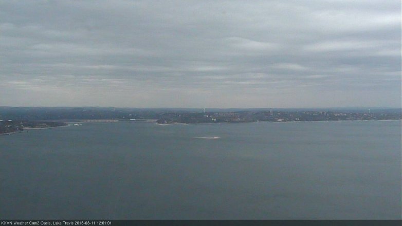 Lake Travis webcam, March 11, 2018 11:05 AM CT