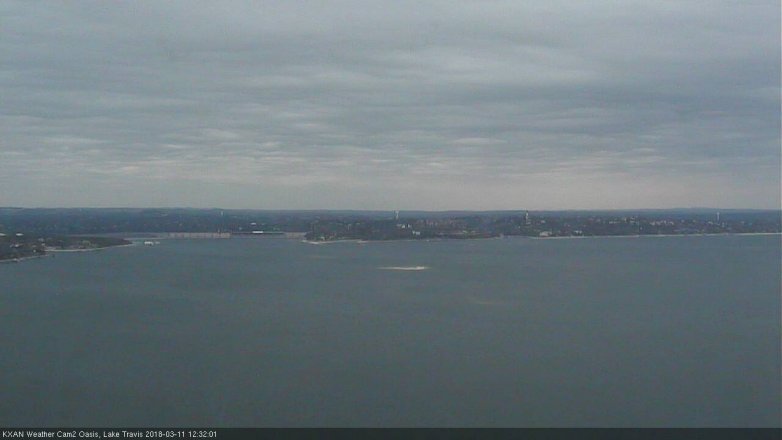 Lake Travis webcam, March 11, 2018 11:55 AM CT