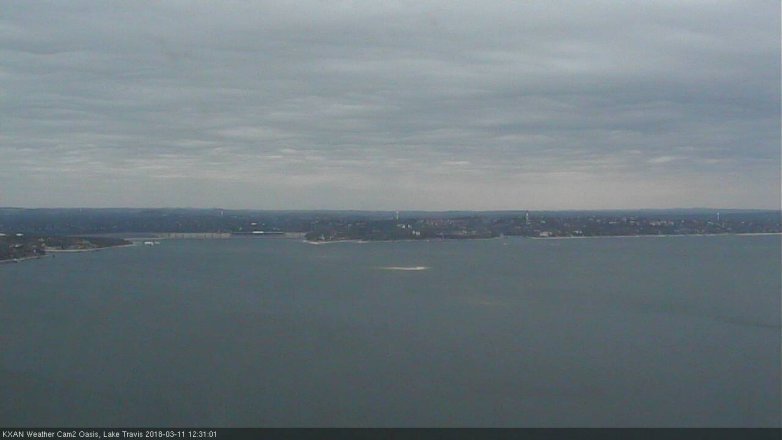 Lake Travis webcam, March 11, 2018 12:00 PM CT