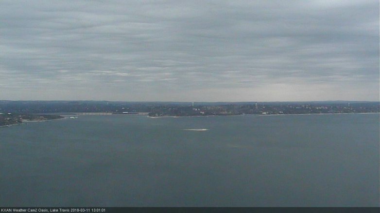 Lake Travis webcam, March 11, 2018 12:05 PM CT