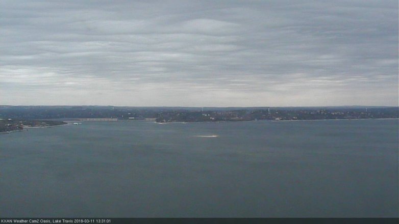 Lake Travis webcam, March 11, 2018 12:45 PM CT