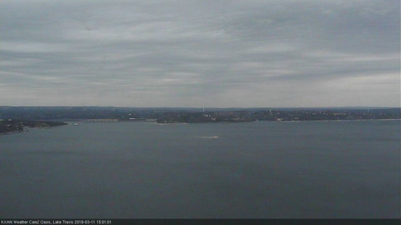 Lake Travis webcam, March 11, 2018 2:15 PM CT