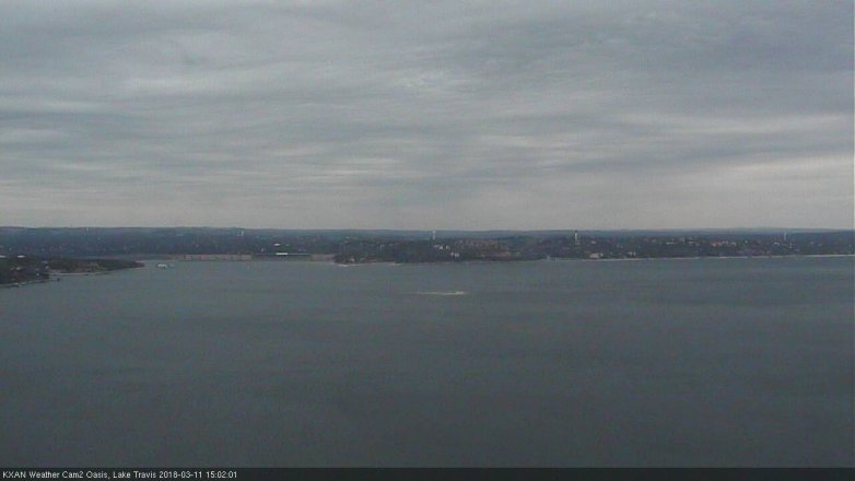 Lake Travis webcam, March 11, 2018 2:20 PM CT