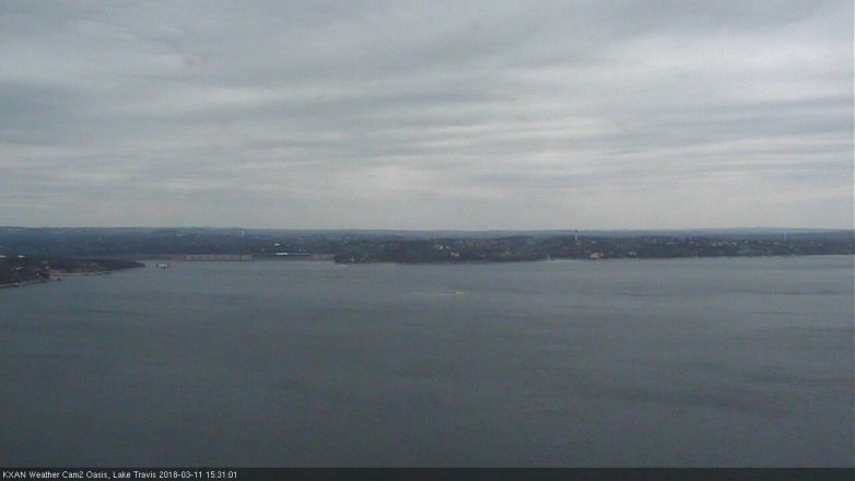 Lake Travis webcam, March 11, 2018 2:35 PM CT