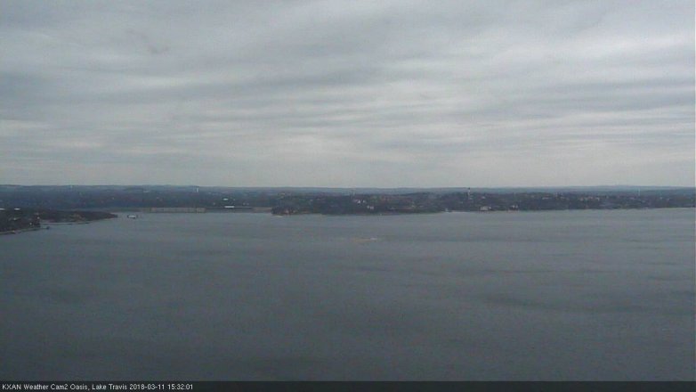 Lake Travis webcam, March 11, 2018 2:40 PM CT