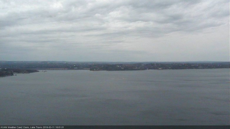 Lake Travis webcam, March 11, 2018 3:20 PM CT