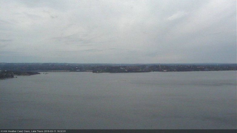 Lake Travis webcam, March 11, 2018 3:40 PM CT