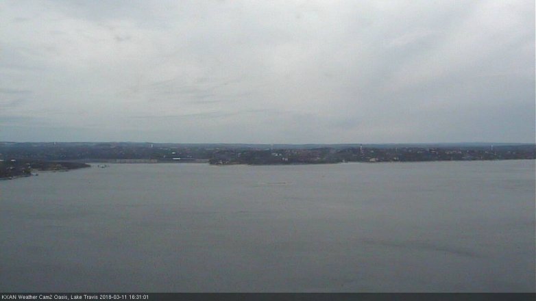 Lake Travis webcam, March 11, 2018 3:50 PM CT