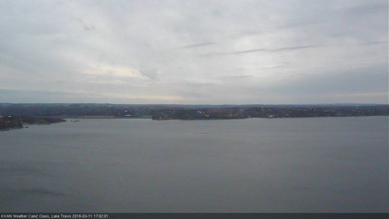 Lake Travis webcam, March 11, 2018 4:15 PM CT