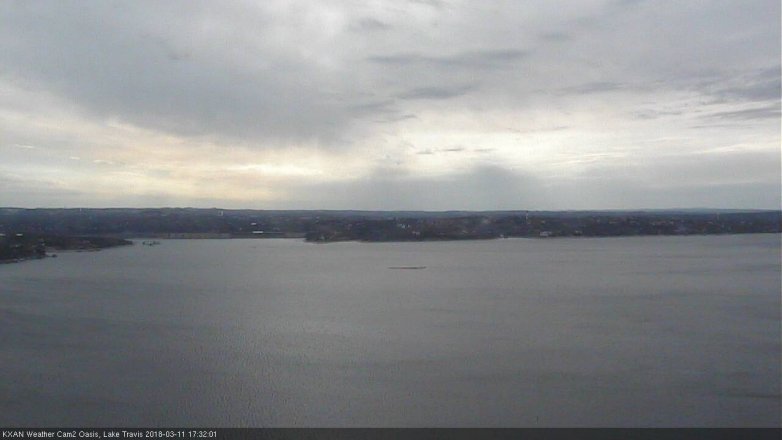 Lake Travis webcam, March 11, 2018 4:55 PM CT
