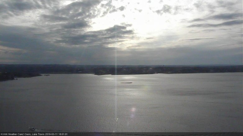 Lake Travis webcam, March 11, 2018 5:30 PM CT