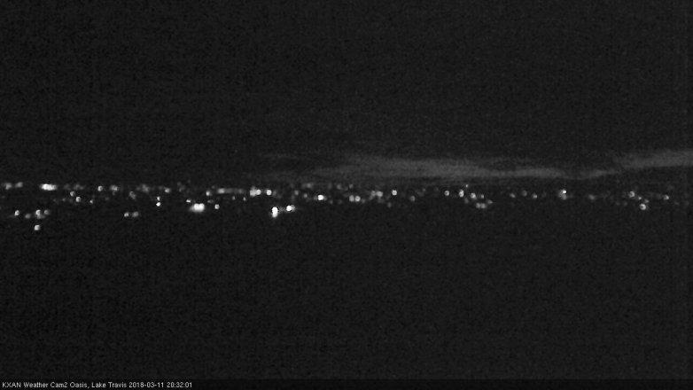 Lake Travis webcam, March 11, 2018 7:45 PM CT