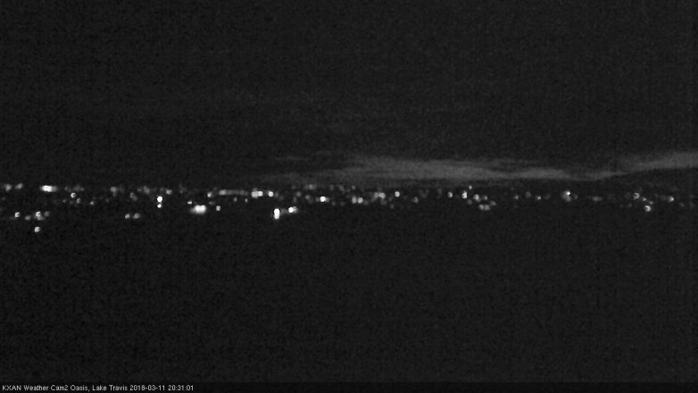 Lake Travis webcam, March 11, 2018 7:50 PM CT