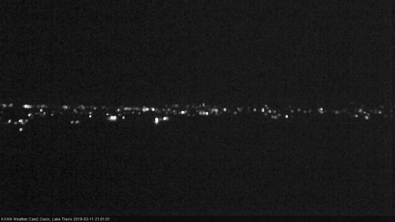 Lake Travis webcam, March 11, 2018 8:20 PM CT