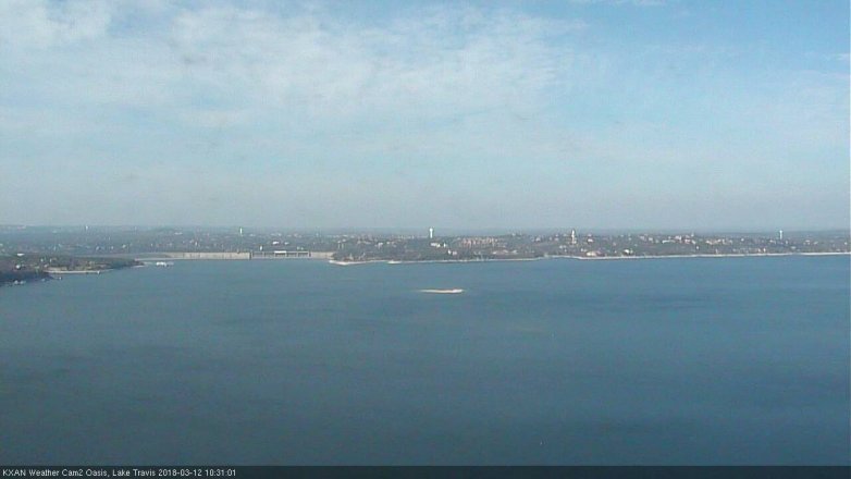 Lake Travis webcam, March 12, 2018 9:50 AM CT