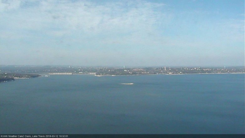 Lake Travis webcam, March 12, 2018 10:00 AM CT