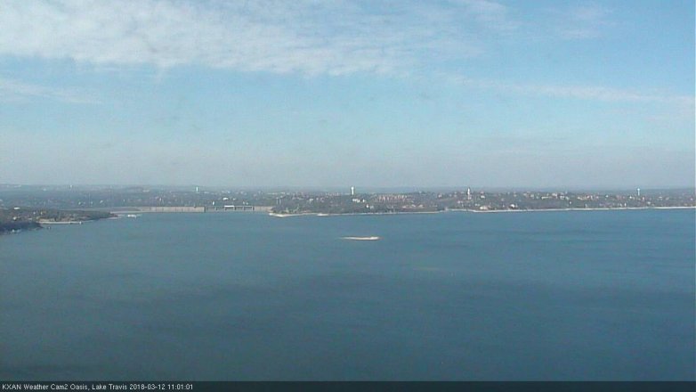 Lake Travis webcam, March 12, 2018 10:15 AM CT