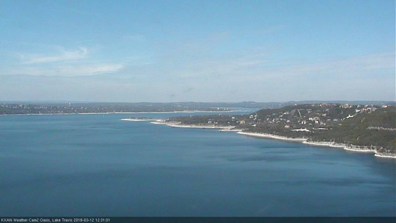 Lake Travis webcam, March 12, 2018 11:50 AM CT