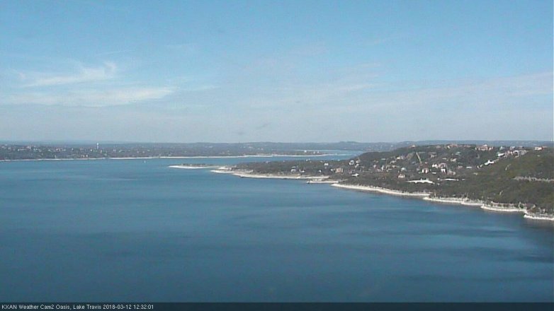 Lake Travis webcam, March 12, 2018 11:55 AM CT