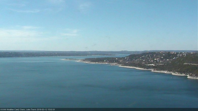 Lake Travis webcam, March 12, 2018 2:30 PM CT