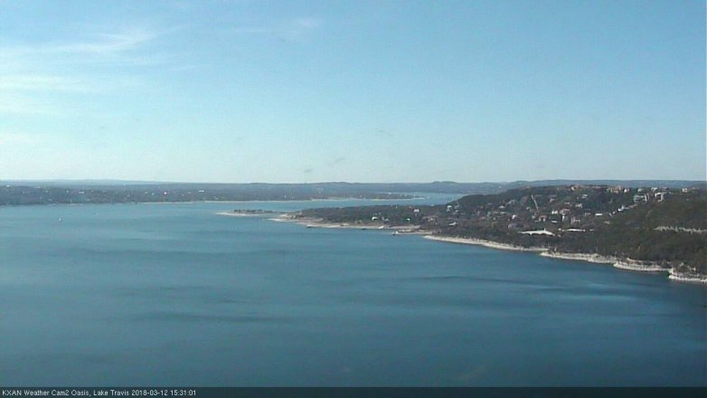 Lake Travis webcam, March 12, 2018 2:40 PM CT