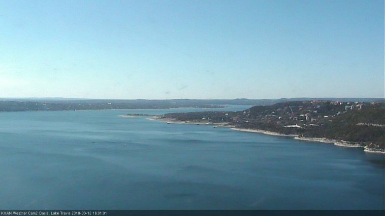 Lake Travis webcam, March 12, 2018 3:05 PM CT