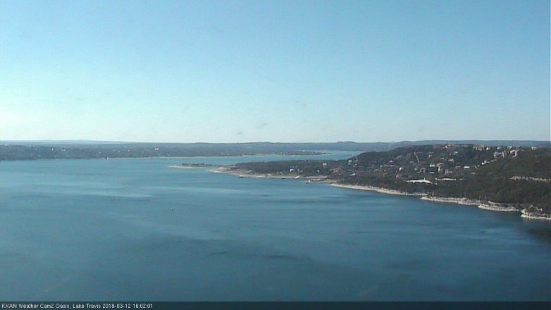 Lake Travis webcam, March 12, 2018 3:25 PM CT