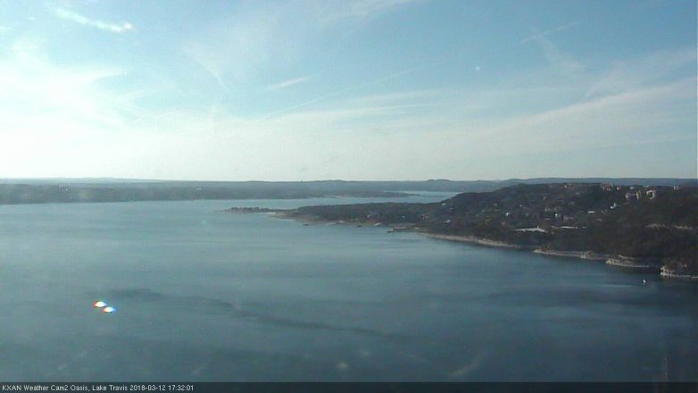 Lake Travis webcam, March 12, 2018 4:50 PM CT