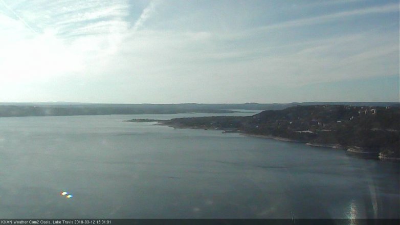 Lake Travis webcam, March 12, 2018 5:30 PM CT