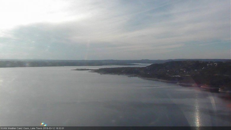 Lake Travis webcam, March 12, 2018 5:50 PM CT